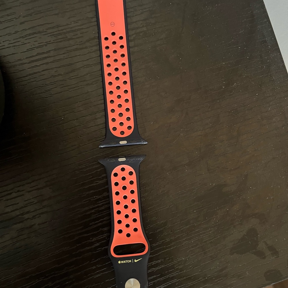 Nike Sport Band for Apple Watch - Black and Orange